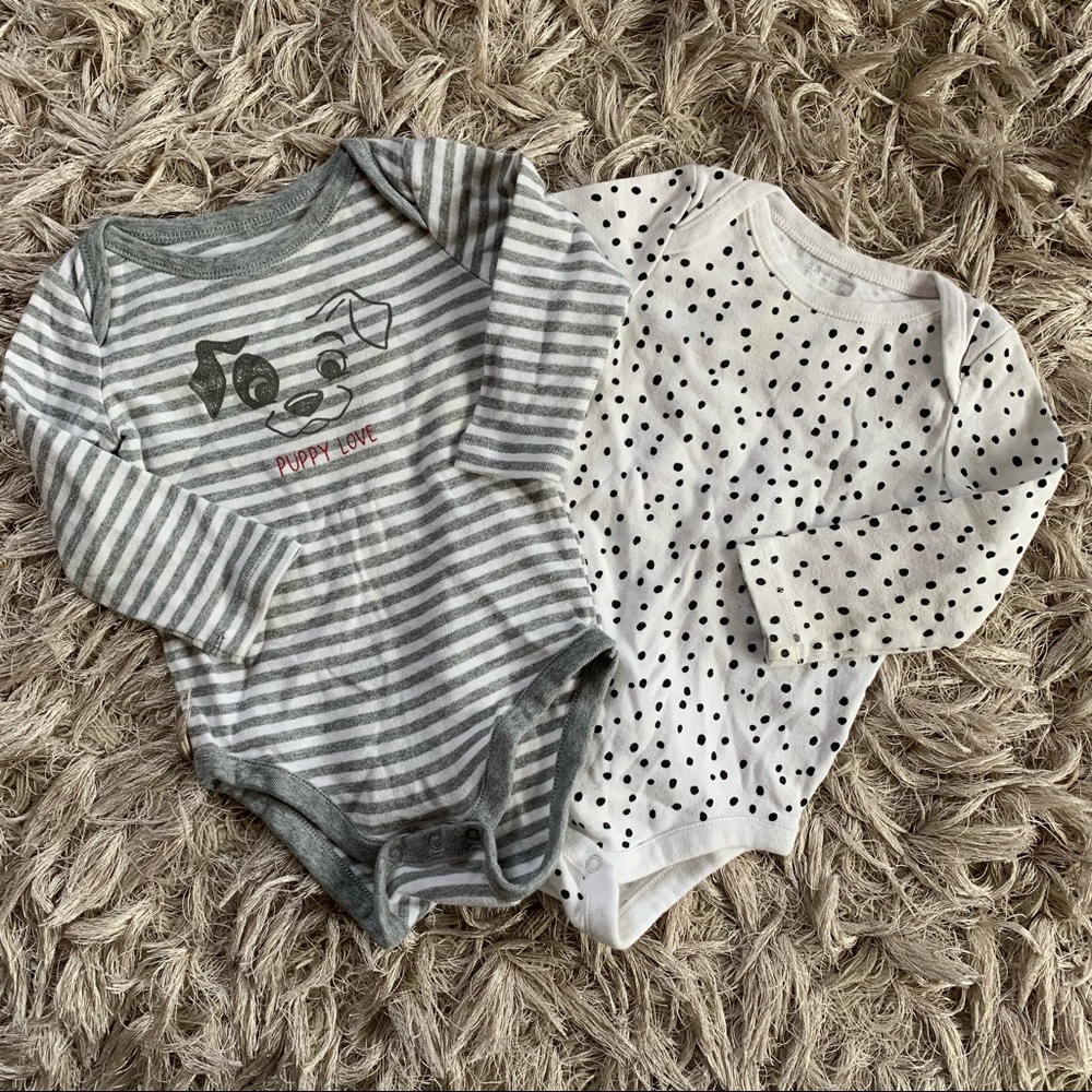 Baby Gap Disney 101 Dalmatians Bodysuits Size 6-12M